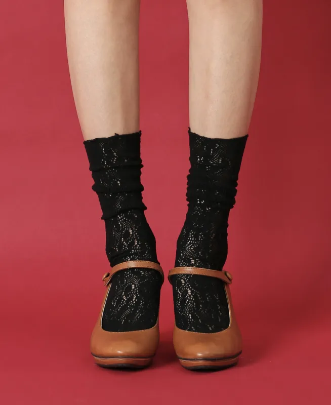 Women's Retro Black Sock sold by Somatchi