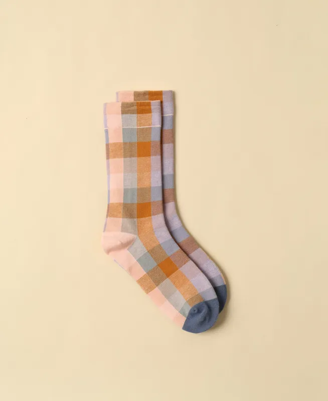 Women's Multi Colors Carreaux Socks sold by Somatchi