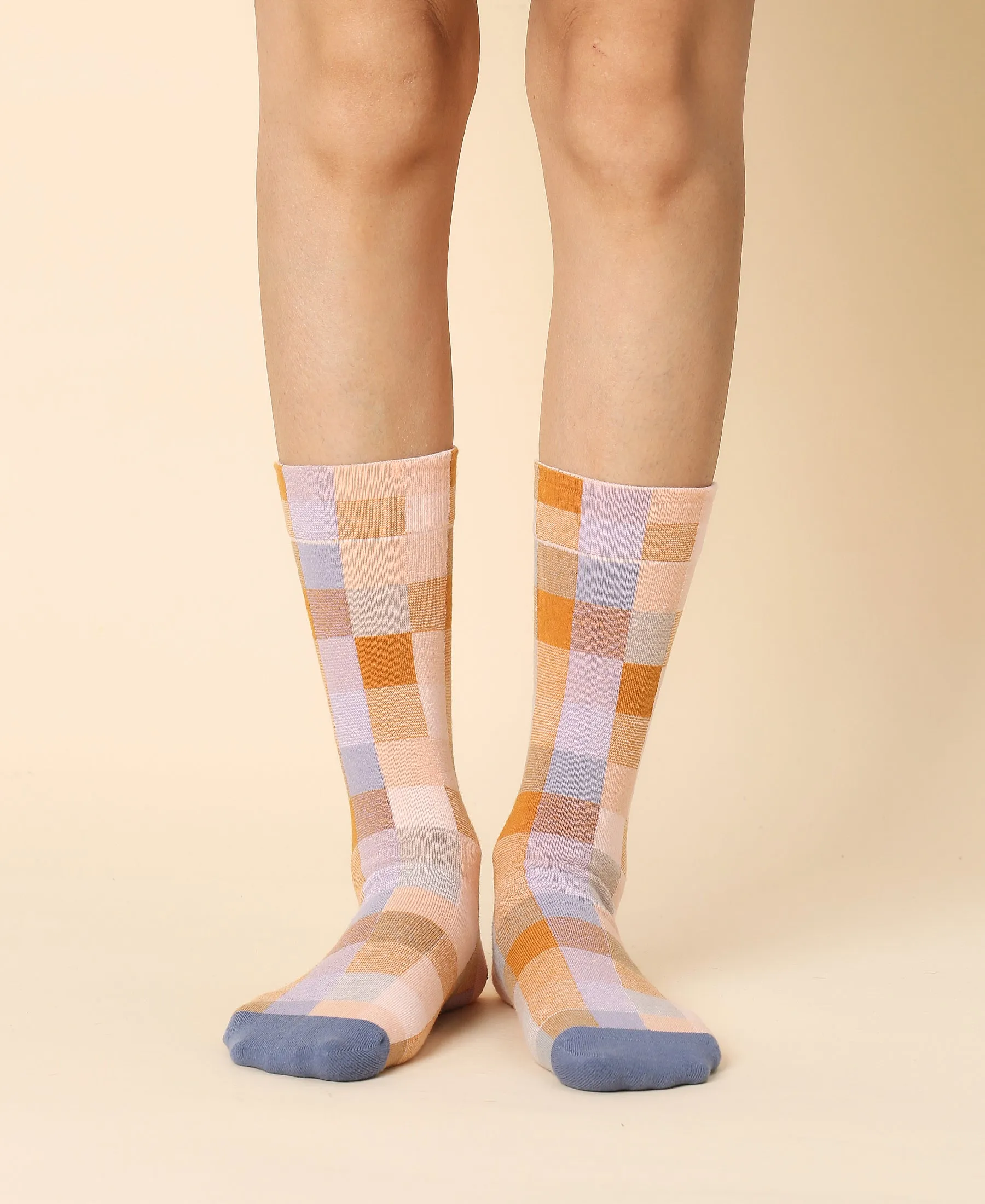 Women's Multi Colors Carreaux Socks sold by Somatchi product image thumbnail 2
