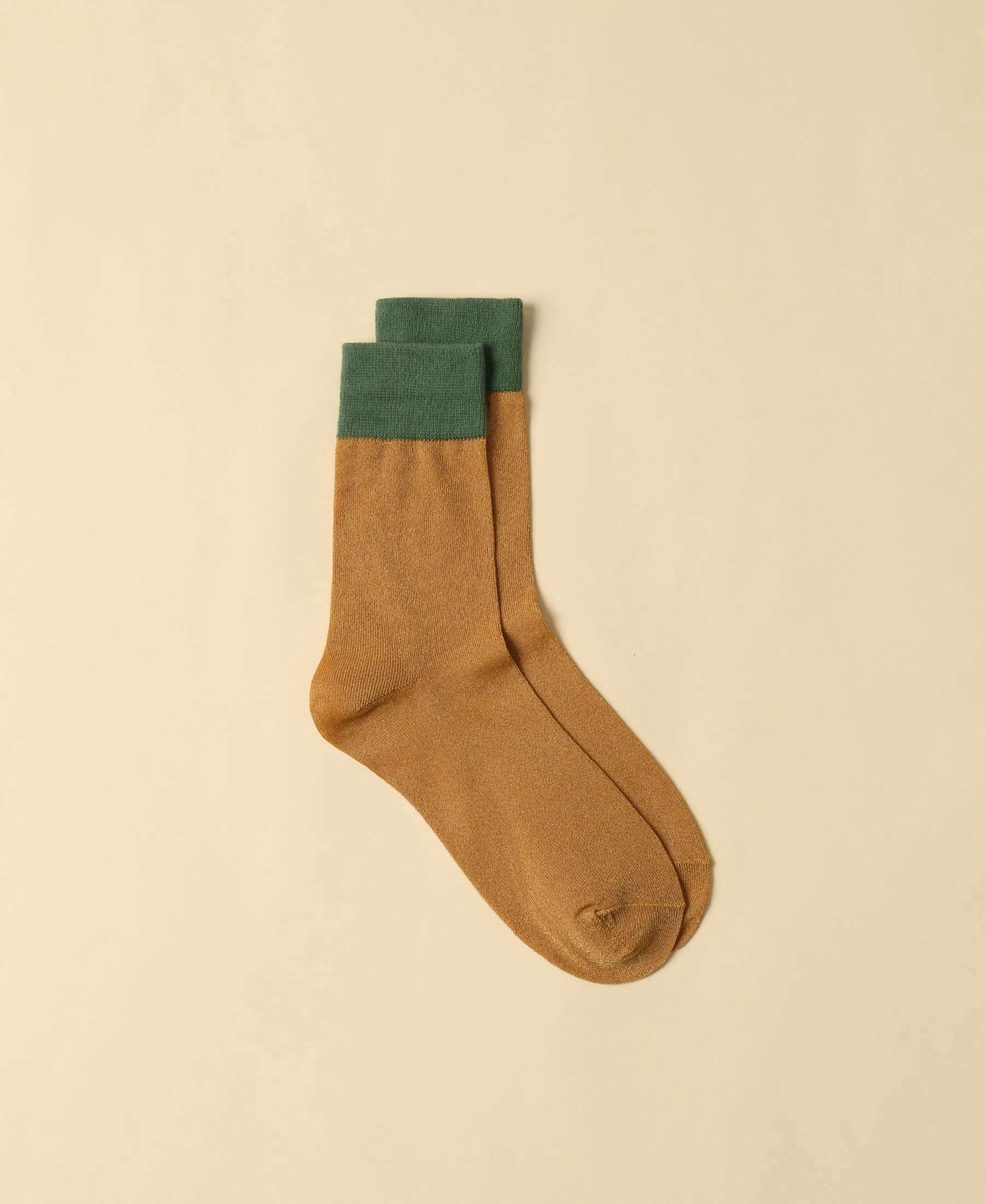 Women's Sheer Socks Noe - Golden sold by Somatchi product image thumbnail 2