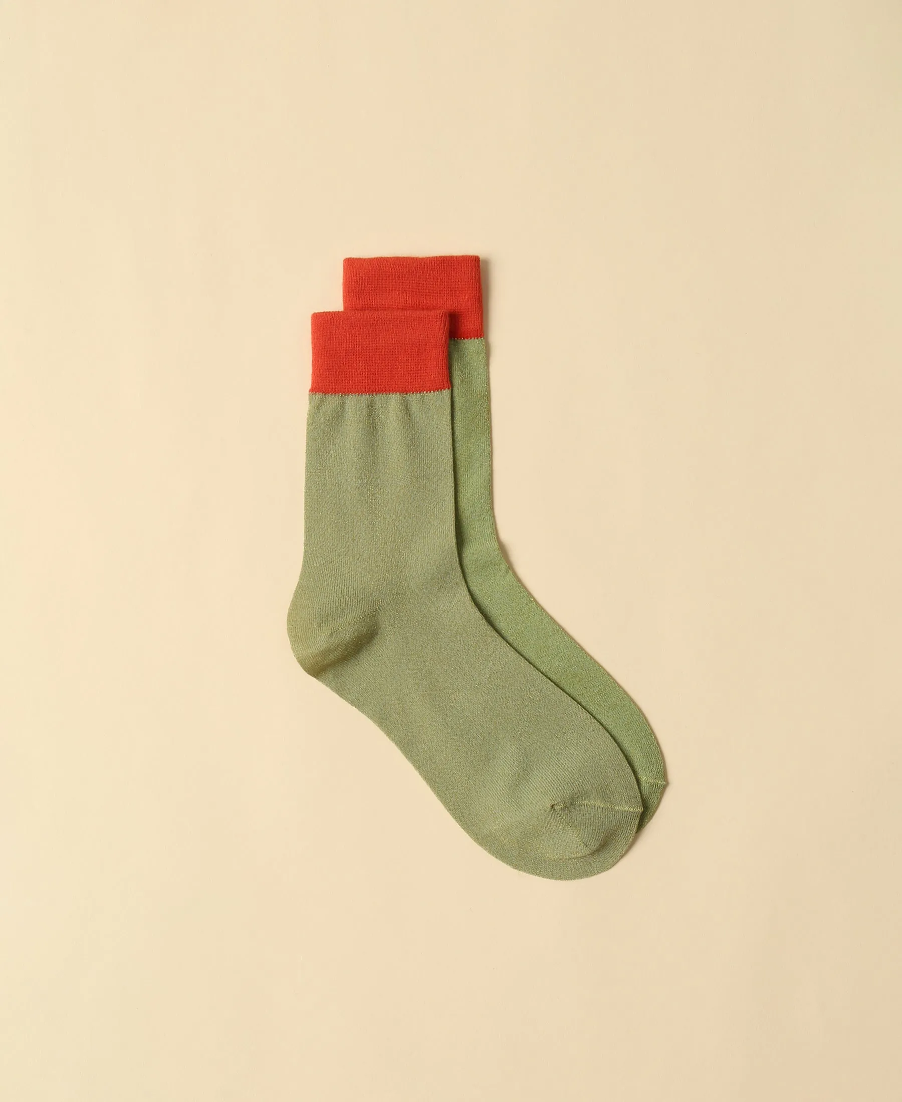 Women's Sheer Socks Noe - Olive sold by Somatchi product image thumbnail 3