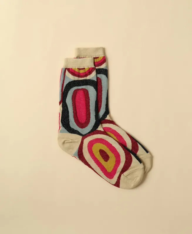 Women's Abstractionist Sheer Socks sold by Somatchi