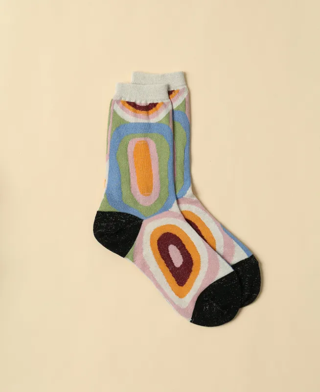 Women's Abstractionist Sheer Socks sold by Somatchi
