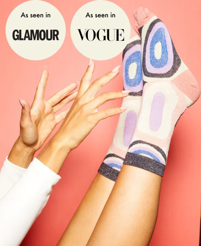 Women's Abstractionist Sheer Socks sold by Somatchi