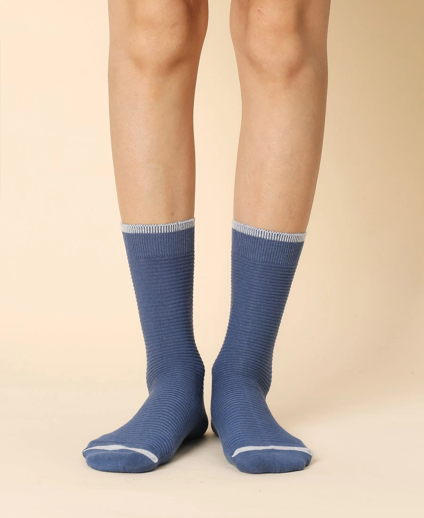 Women's Solid Provence Blue Sock sold by Somatchi product image thumbnail 2