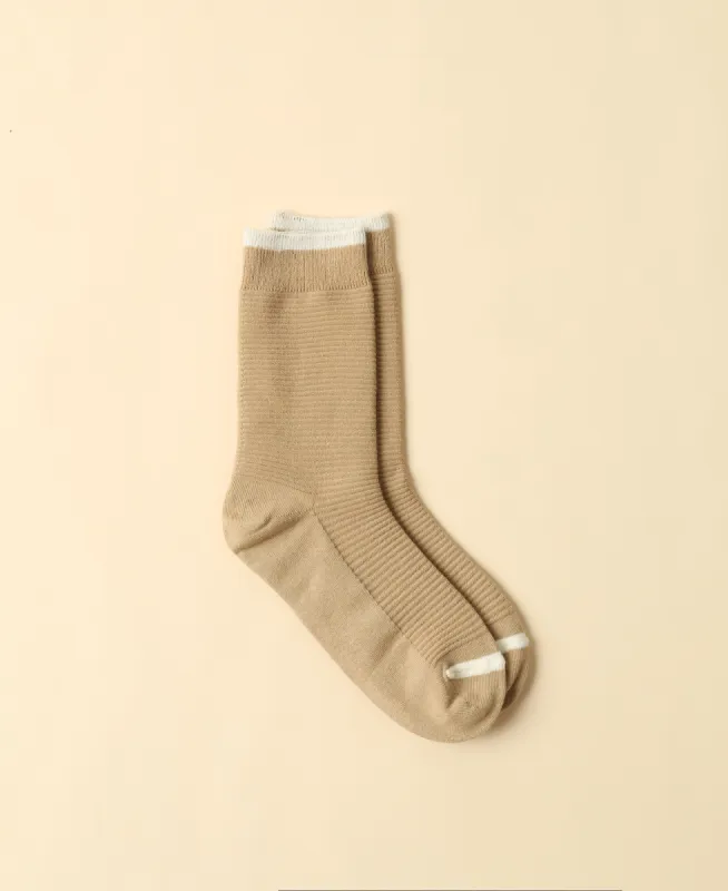 Women's Solid Khaki Sock sold by Somatchi