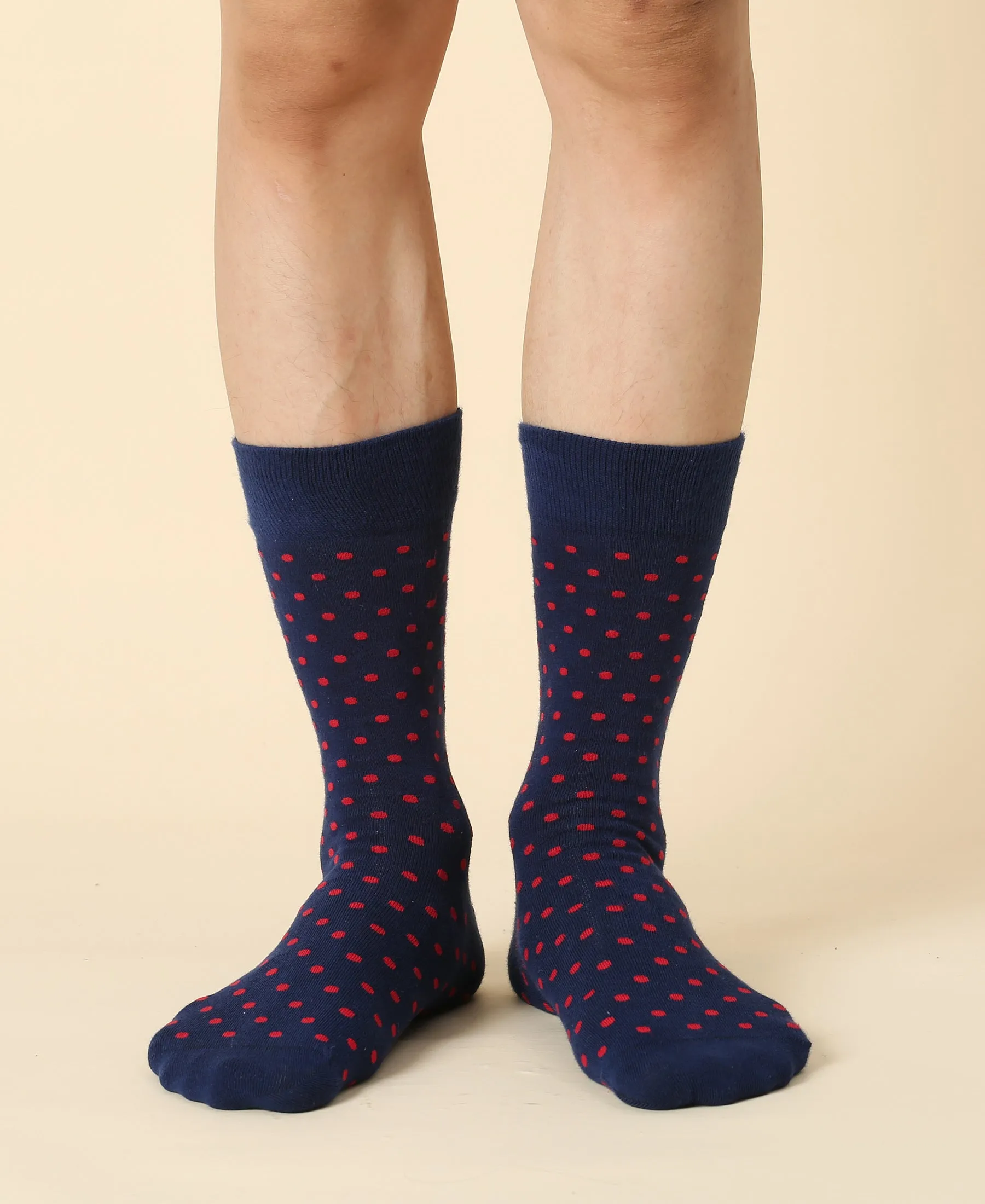 Men's Polka Dot Crew Sock Felix sold by Somatchi product image thumbnail 2