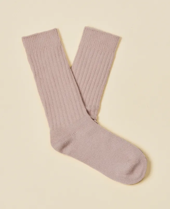 Women's Merino Wool Socks Dekra - Heather Pink sold by Somatchi
