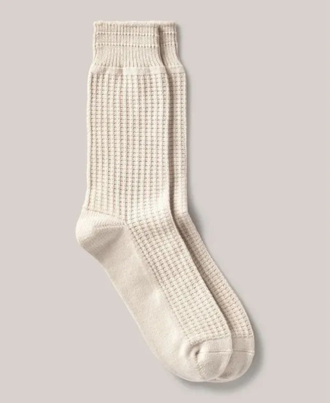 Unisex Waffle Crew Socks Pique sold by Somatchi