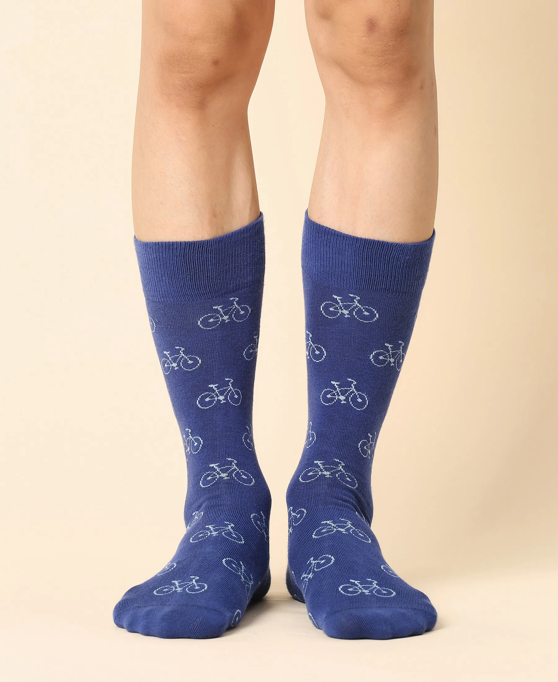 Men's "Ride On the Way" Crew Sock sold by Somatchi product image thumbnail 2