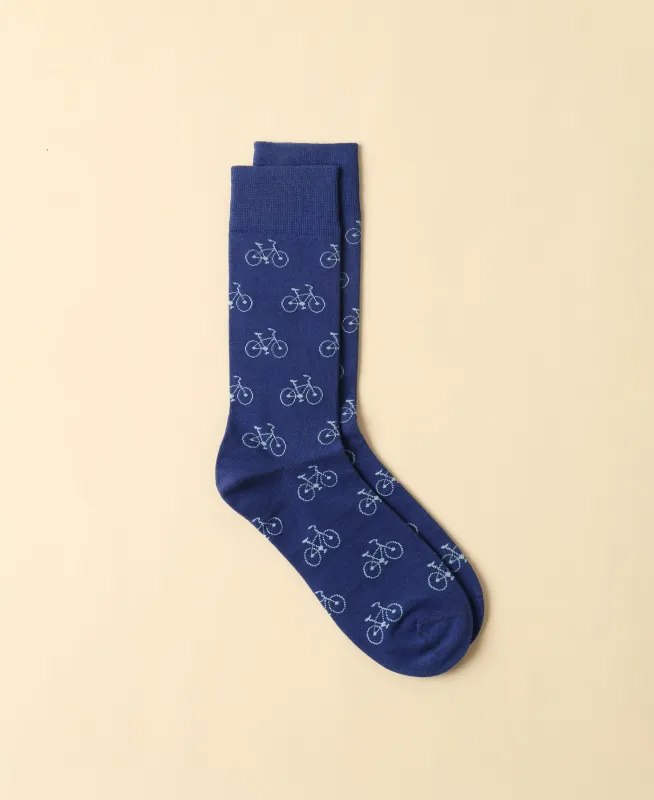 Men's "Ride On the Way"  Crew Sock sold by Somatchi