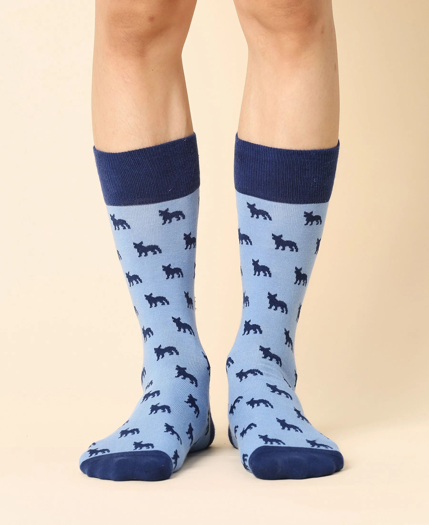 Men's Corgi Navy Crew Sock sold by Somatchi product image thumbnail 2