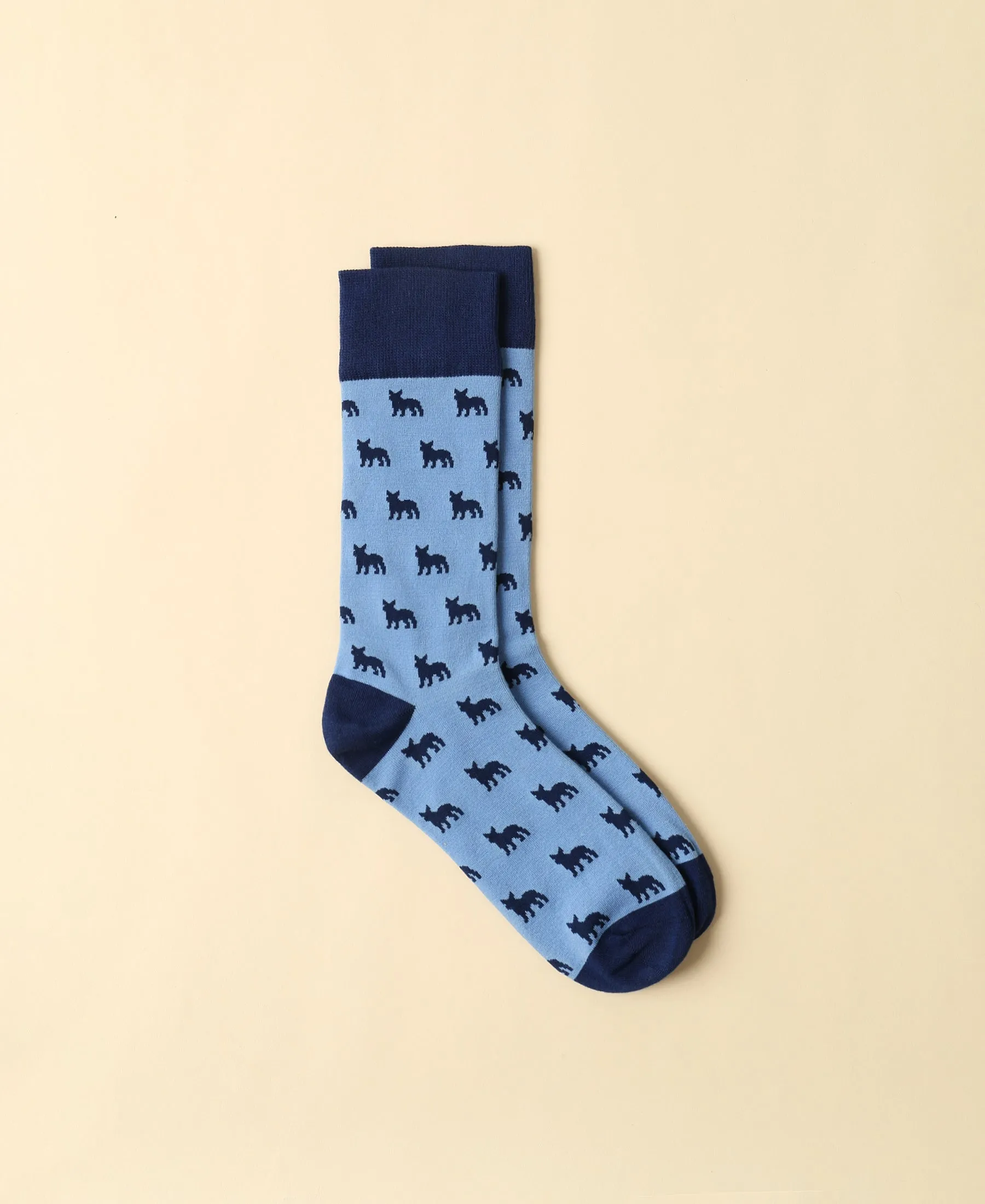 Men's Corgi Navy Crew Sock sold by Somatchi