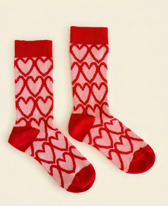 Heartlines Cotton Socks made by Somatchi