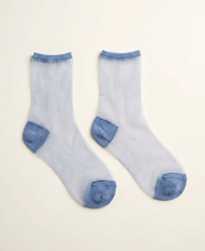 Petal Sheer Crew Socks made by Somatchi