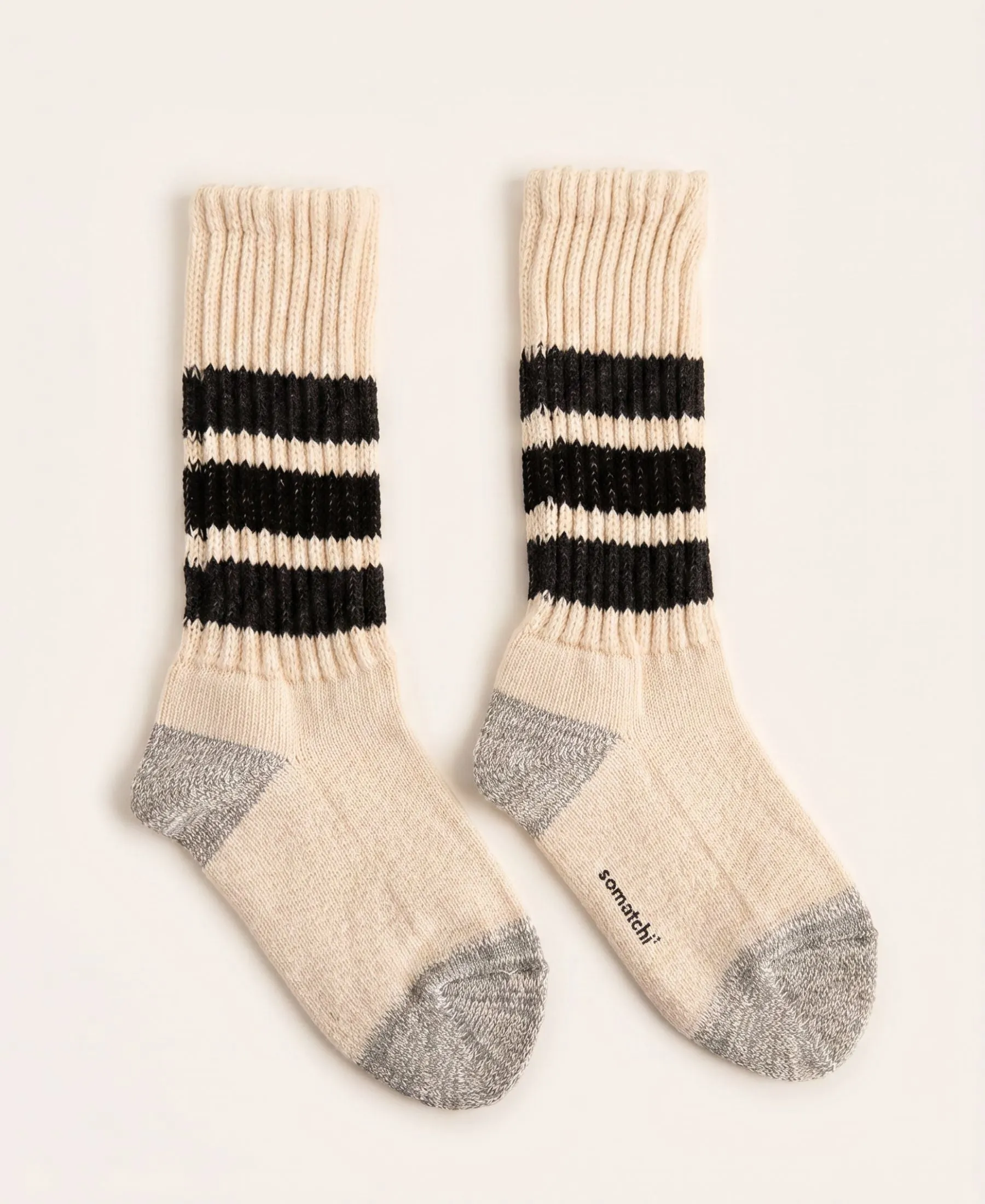 Unisex Triple-Stripe Crew Socks sold by Somatchi product image thumbnail 4
