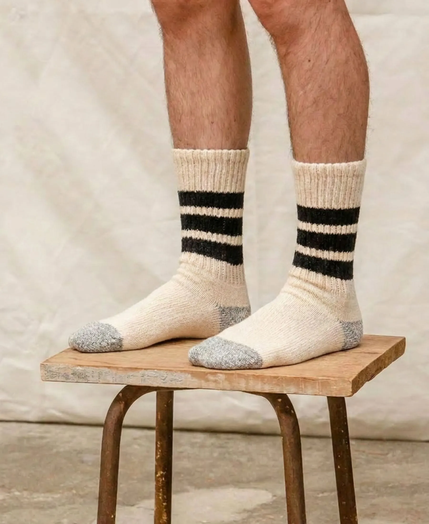 Unisex Triple-Stripe Crew Socks sold by Somatchi product image thumbnail 3
