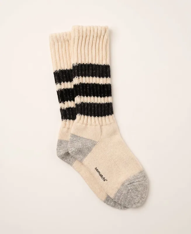 Unisex Triple-Stripe Crew Socks made by Somatchi