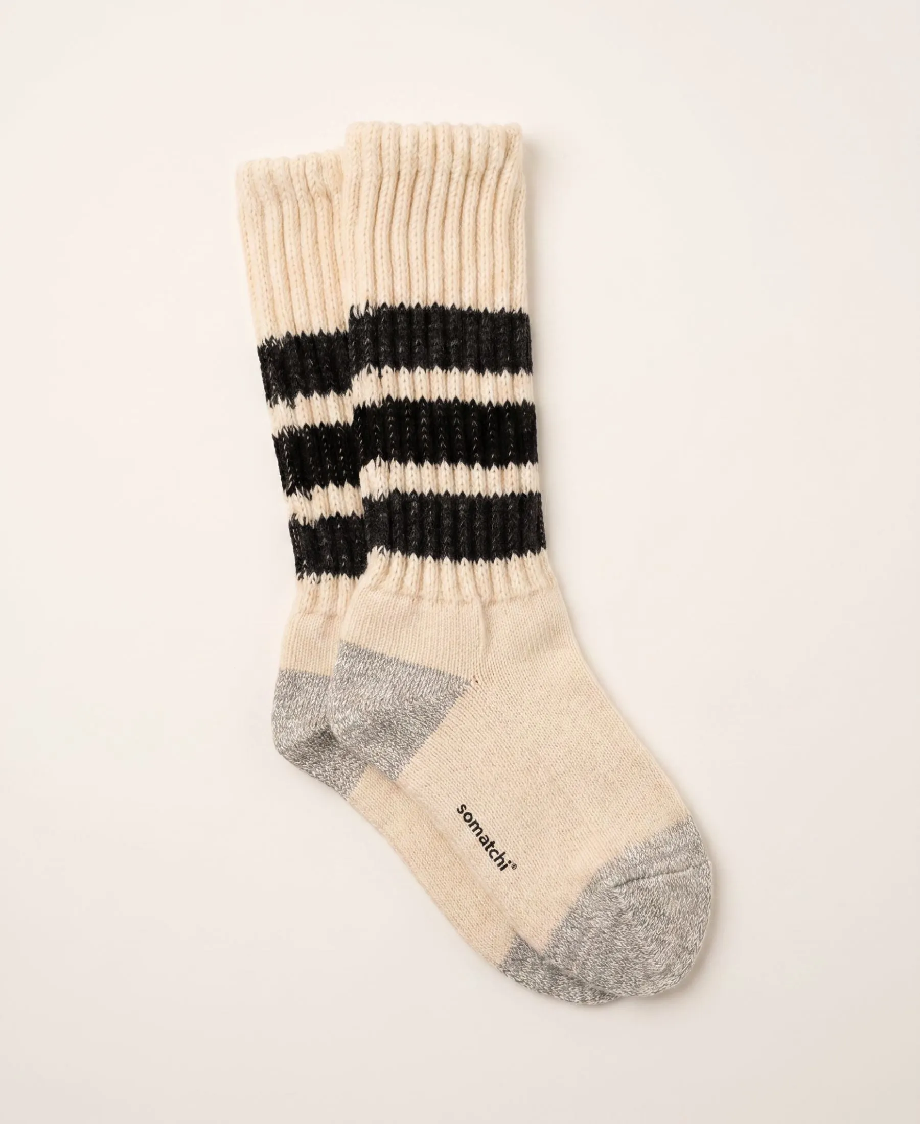Unisex Triple-Stripe Crew Socks sold by Somatchi