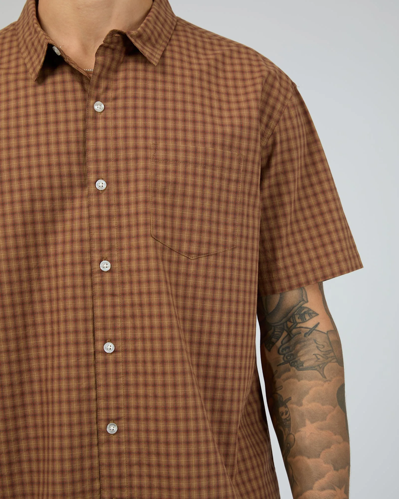 Spencer Shirt Brown sold by edge clothing product image thumbnail 5