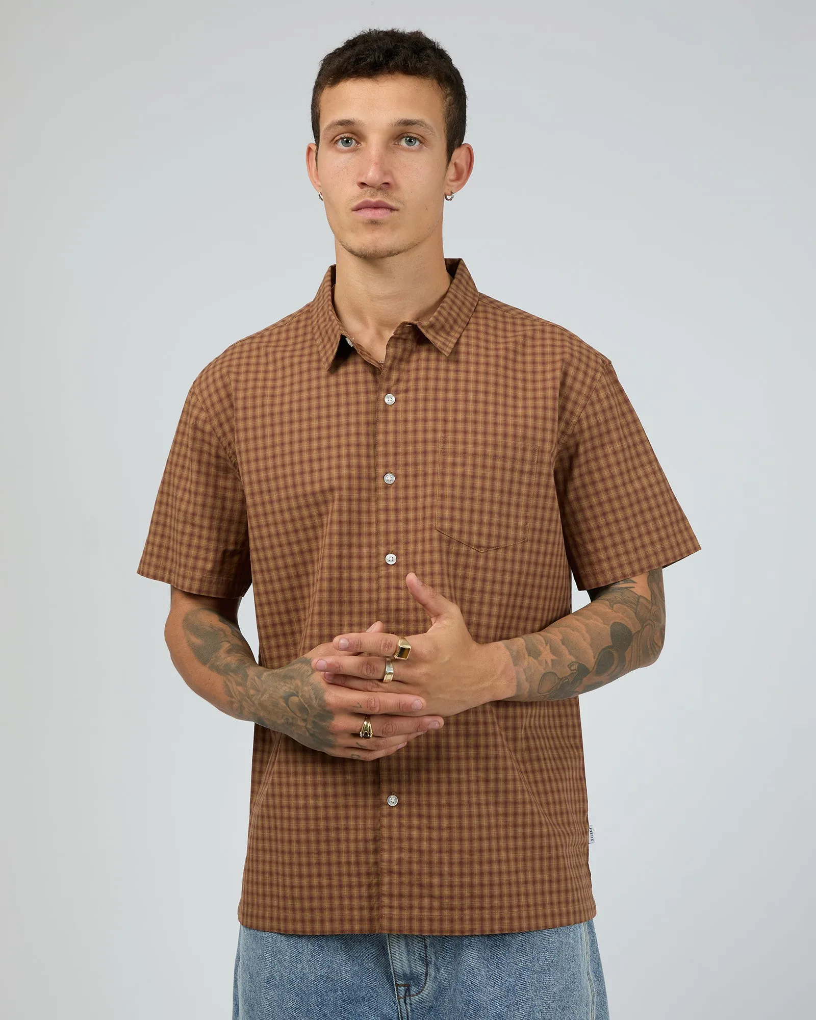 Spencer Shirt Brown sold by edge clothing