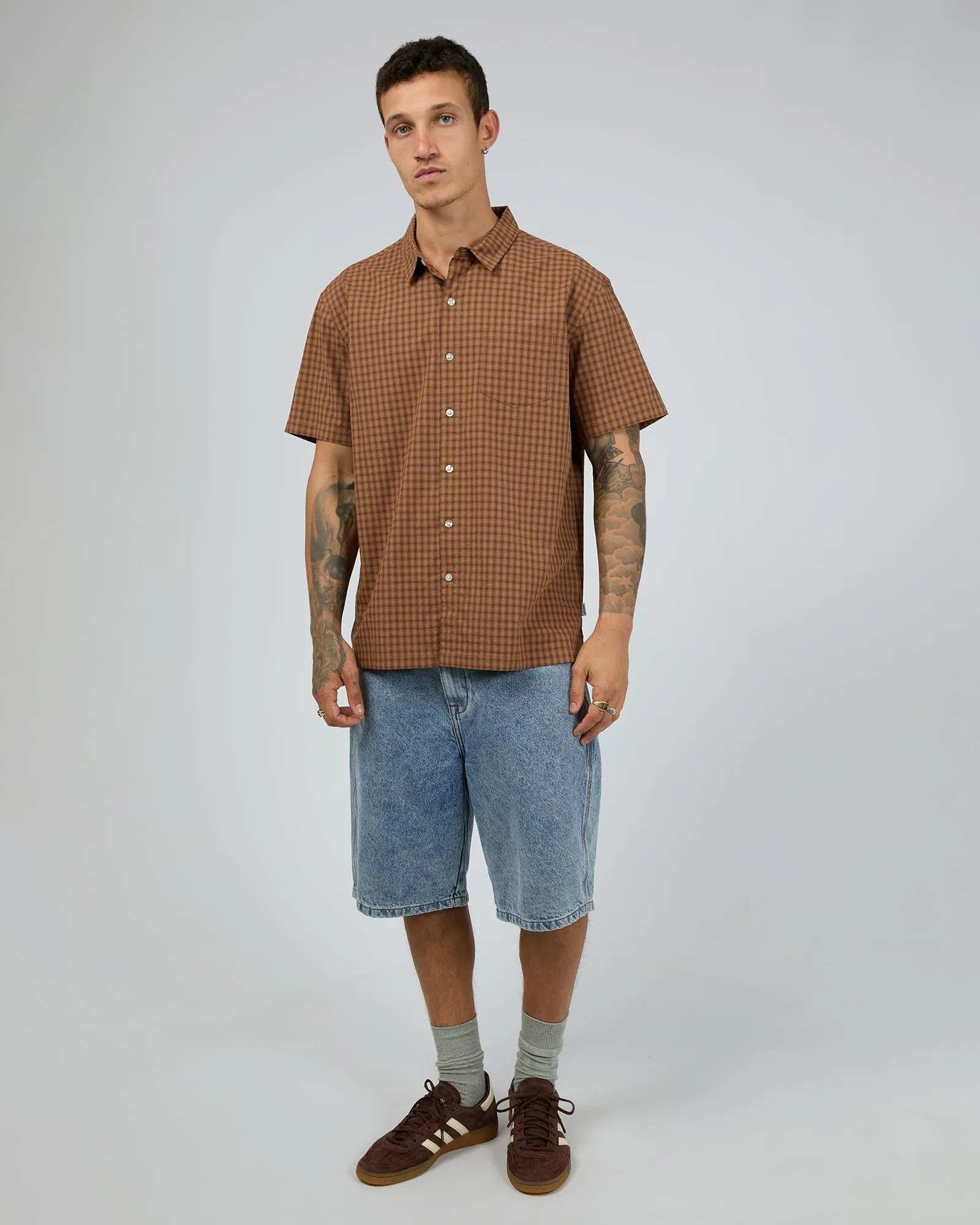 Spencer Shirt Brown sold by edge clothing product image thumbnail 2