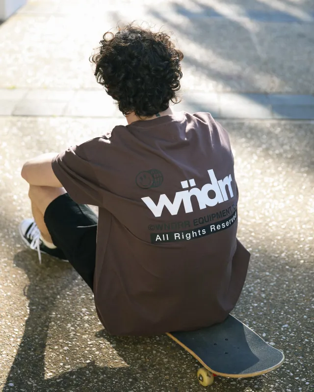 Frontline Box Fit Tee Brown sold by edge clothing