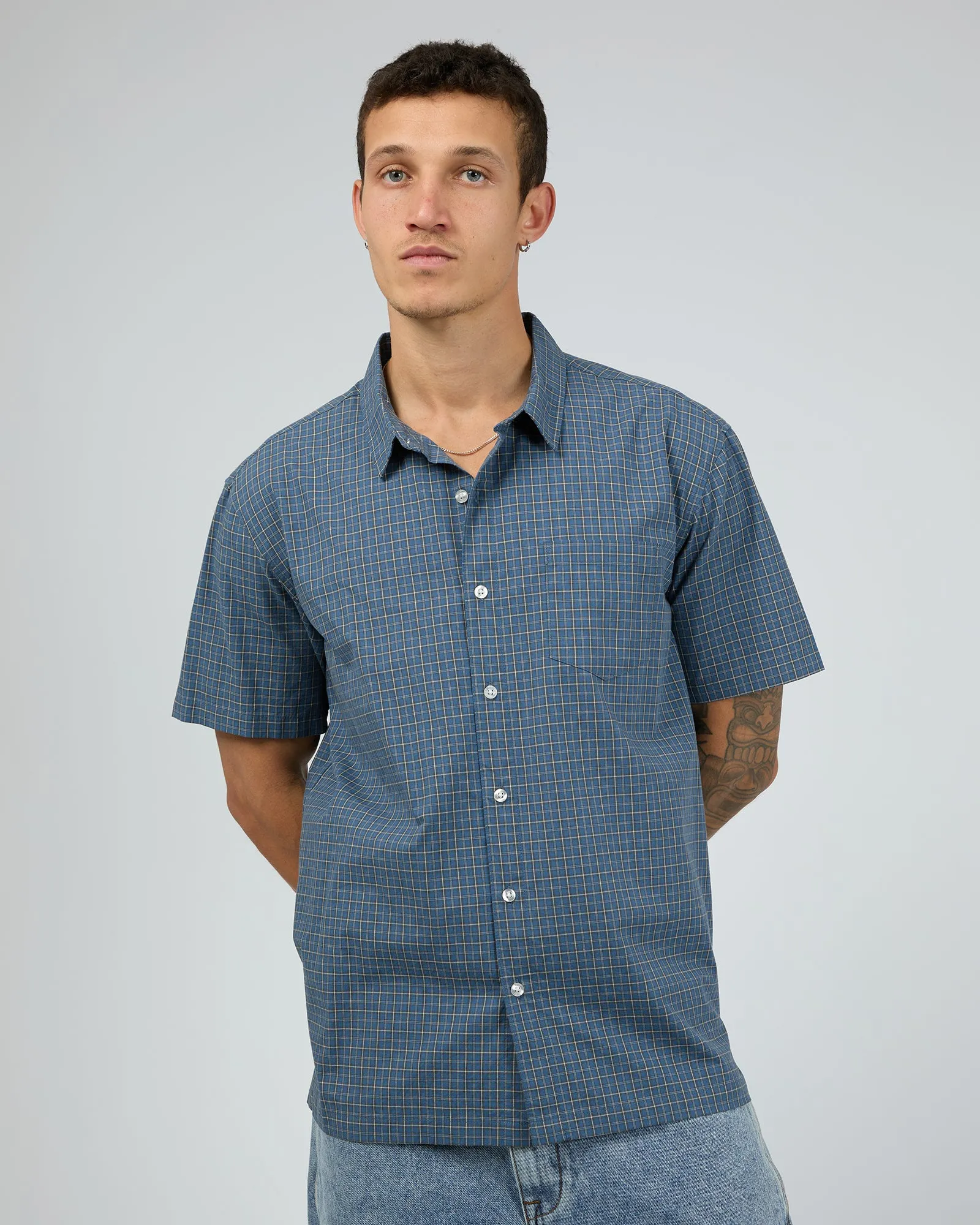 Spencer Shirt Navy sold by edge clothing product image thumbnail 2