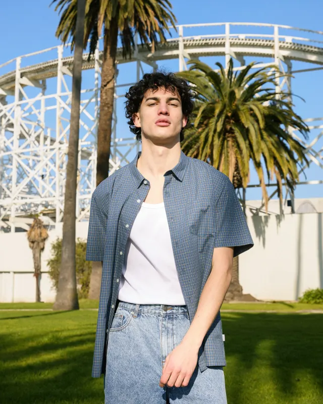 Spencer Shirt Navy sold by edge clothing