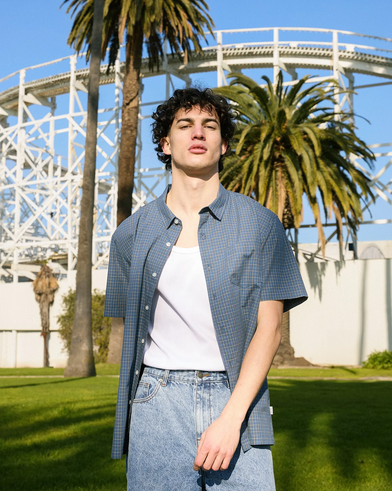 Spencer Shirt Navy sold by edge clothing