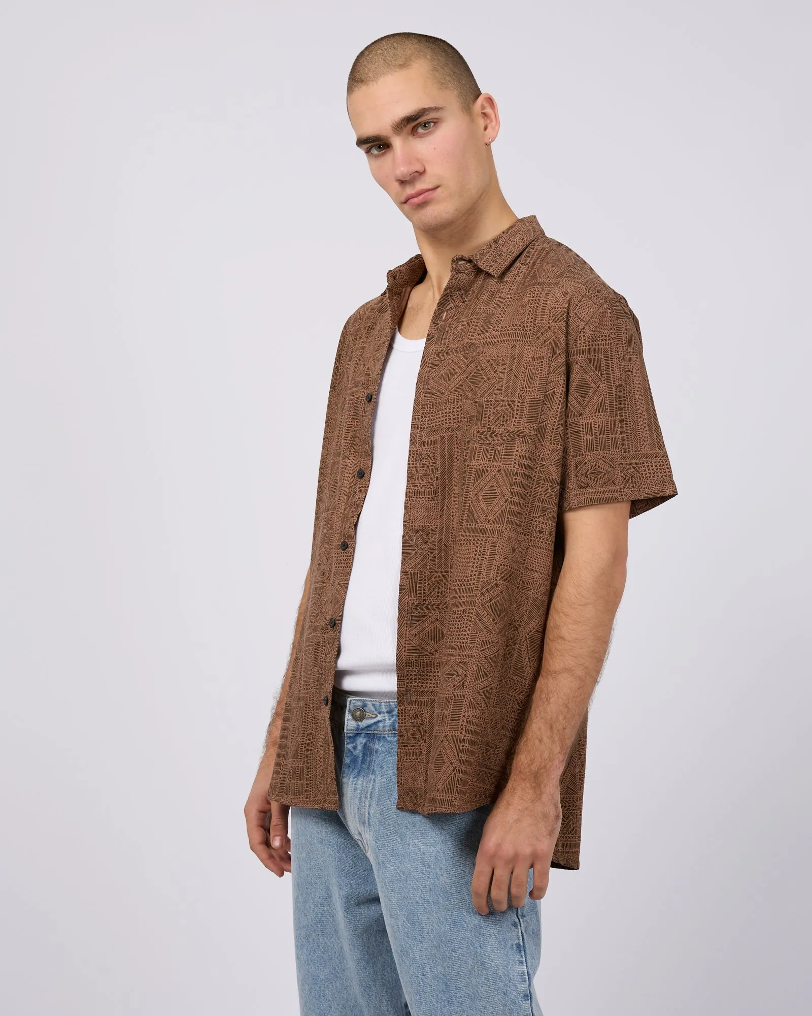 Madrid Print Shirt sold by edge clothing product image thumbnail 4