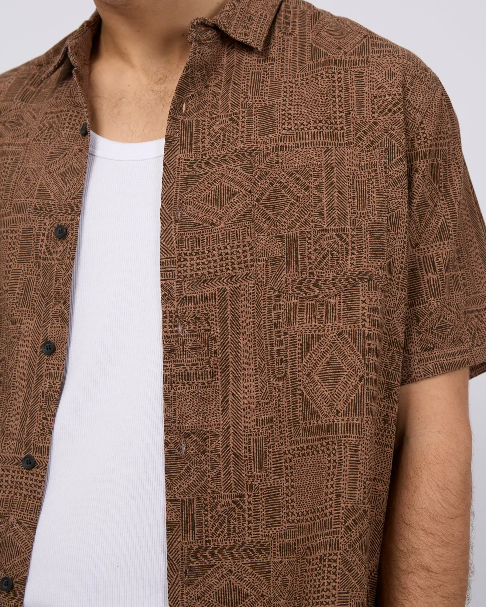 Madrid Print Shirt sold by edge clothing product image thumbnail 5