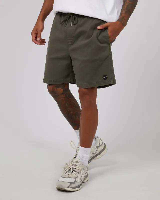17" Twill Jogger Khaki sold by edge clothing
