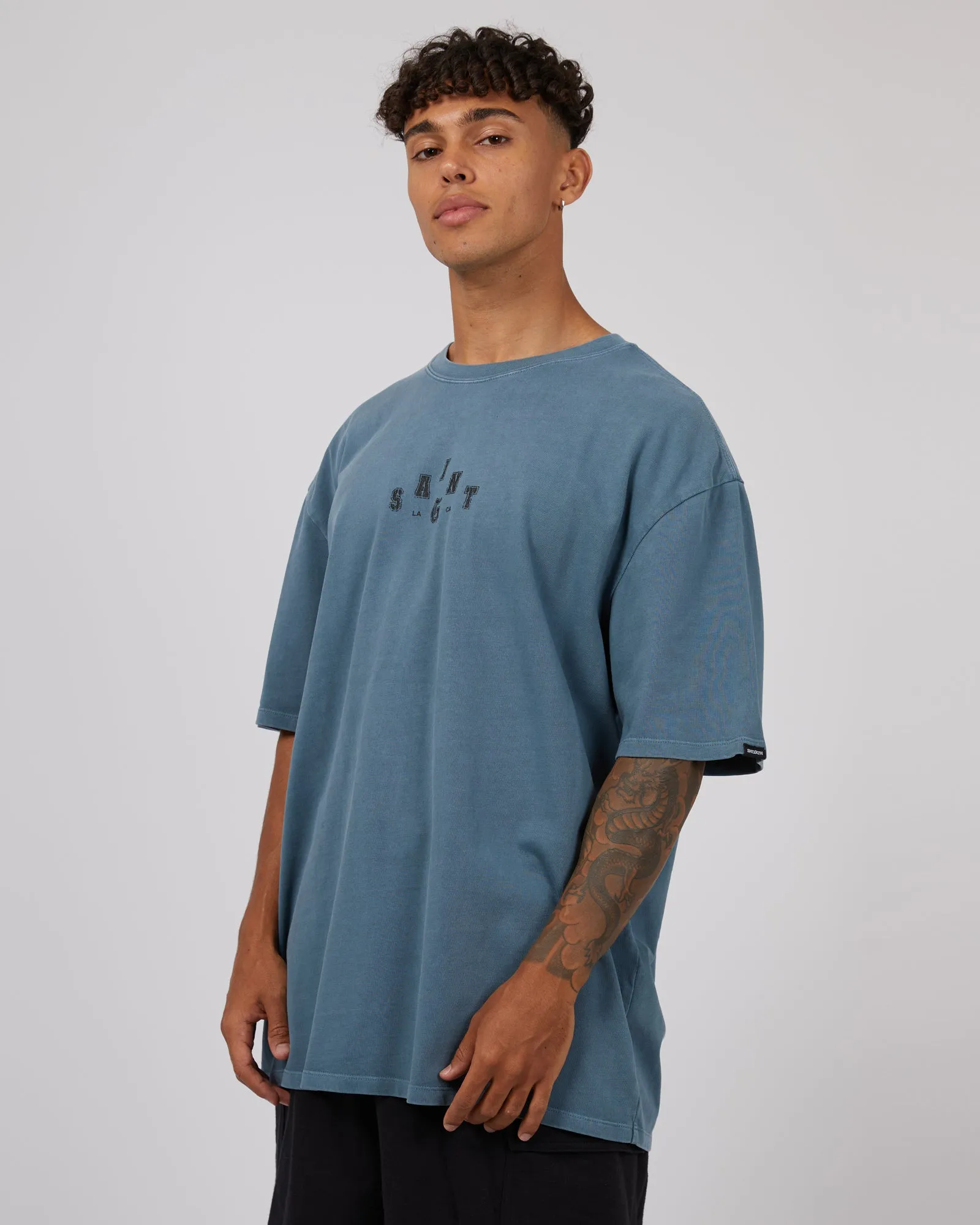 Home Game Tee Washed Blue sold by edge clothing product image thumbnail 4