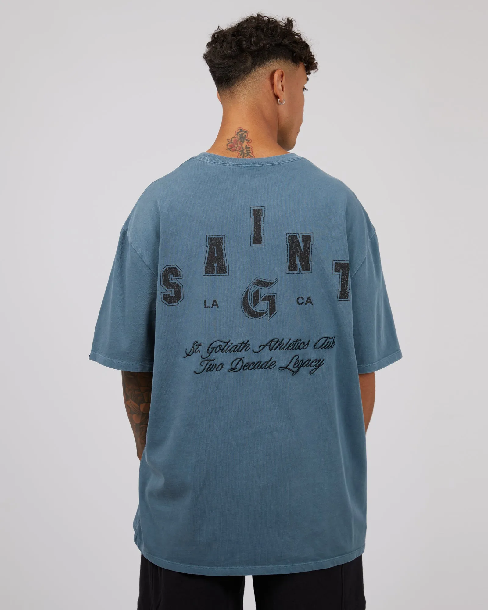 Home Game Tee Washed Blue sold by edge clothing product image thumbnail 3