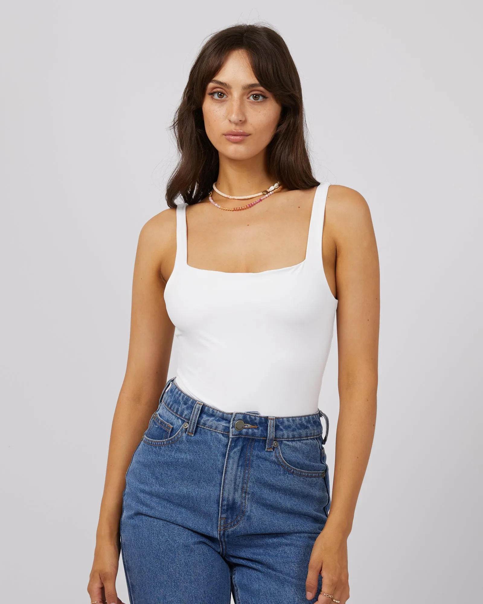 Eve Staple One Piece White sold by edge clothing