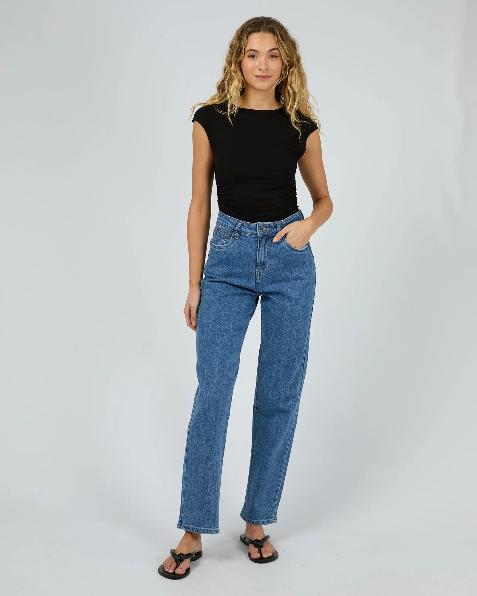 Evie Ruched Top Black sold by edge clothing product image thumbnail 2