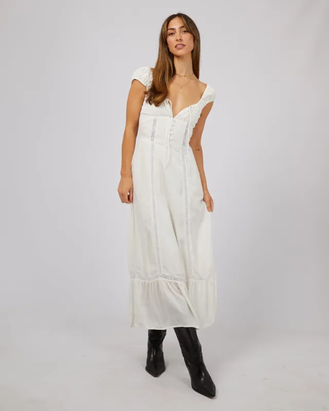 Natalia Maxi Dress Vintage White sold by edge clothing