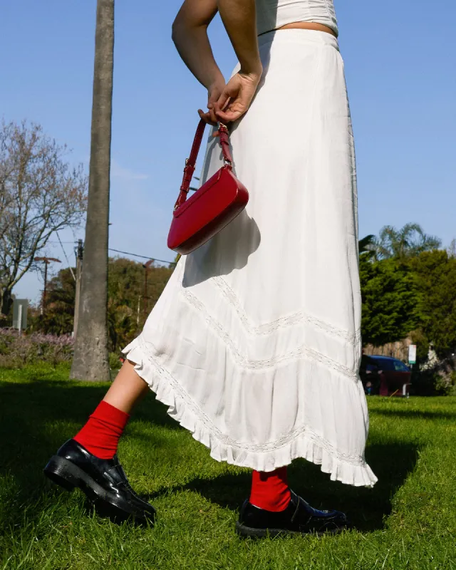 Natalia Maxi Skirt Vintage White sold by edge clothing