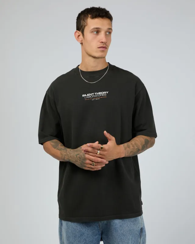 Ride The Wave Tee Washed Black sold by edge clothing