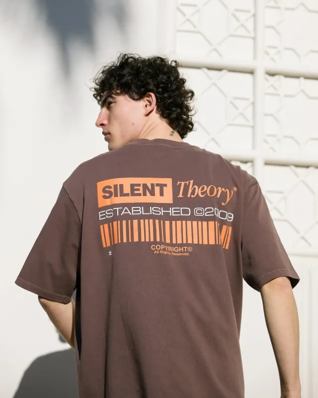 Progress Tee Chocolate sold by edge clothing