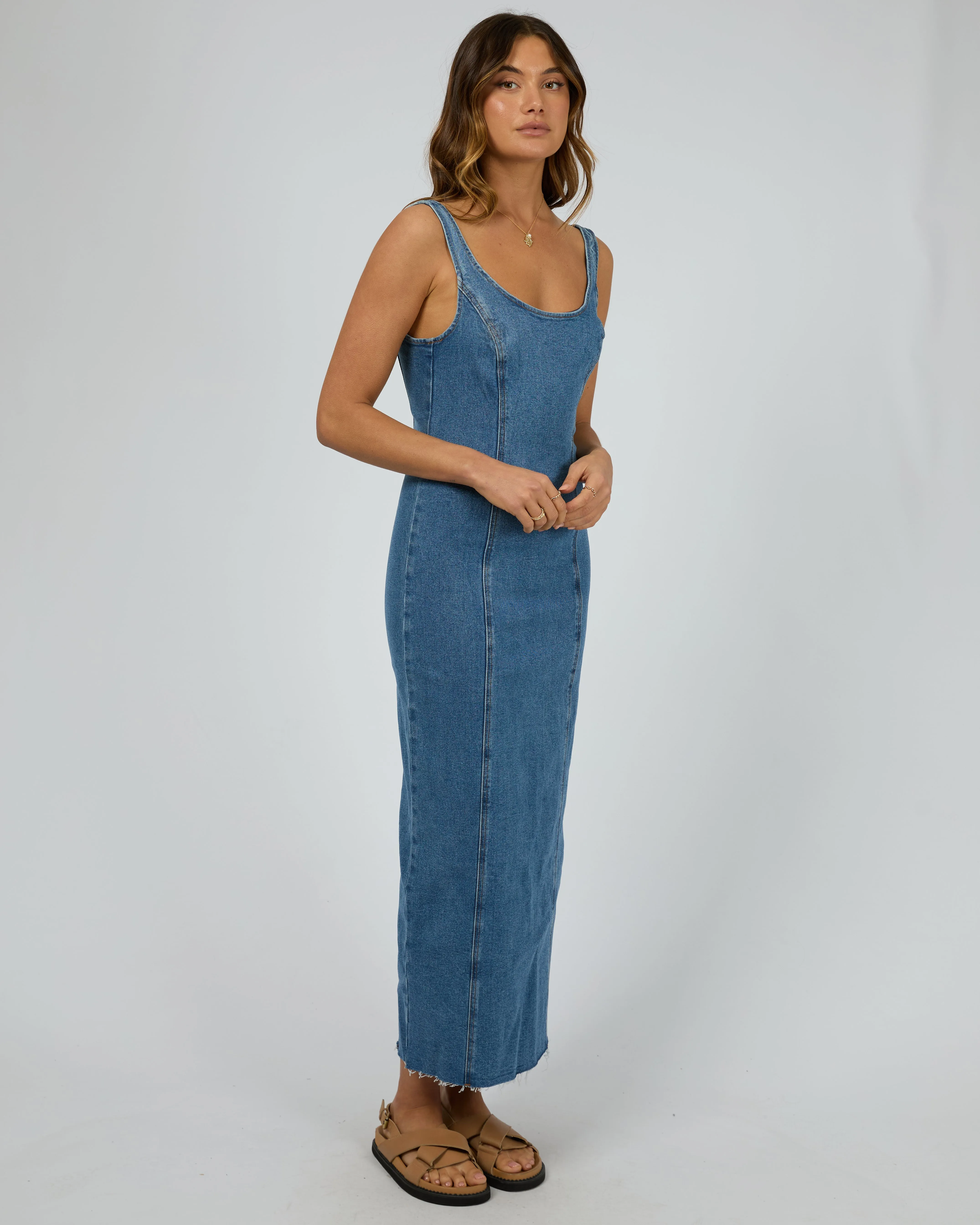 Alexandra Midi Dress Heritage Blue sold by edge clothing product image thumbnail 4