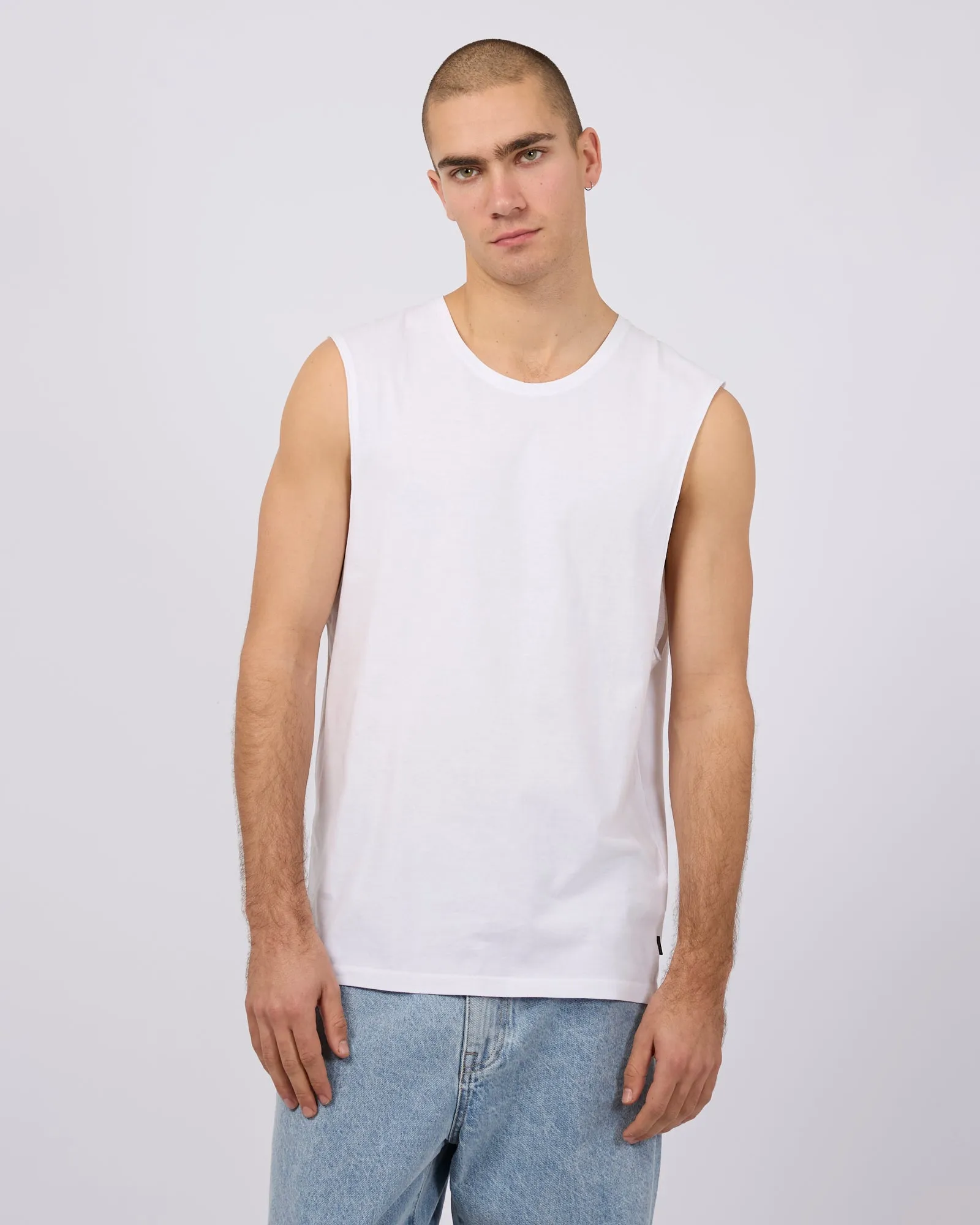 Classic Muscle White sold by edge clothing