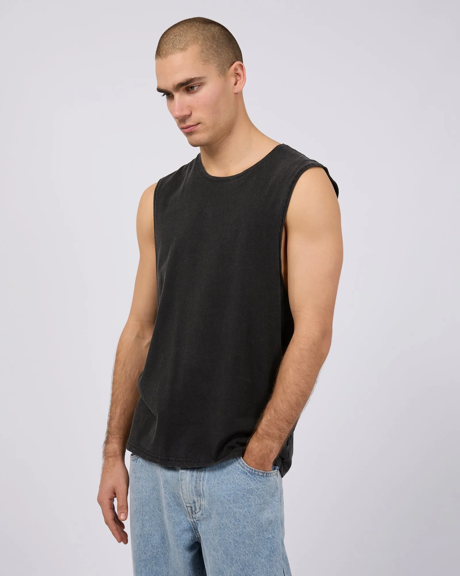 Classic Muscle Washed Black sold by edge clothing product image thumbnail 4