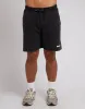 Track Fleece Short Washed Black sold by edge clothing