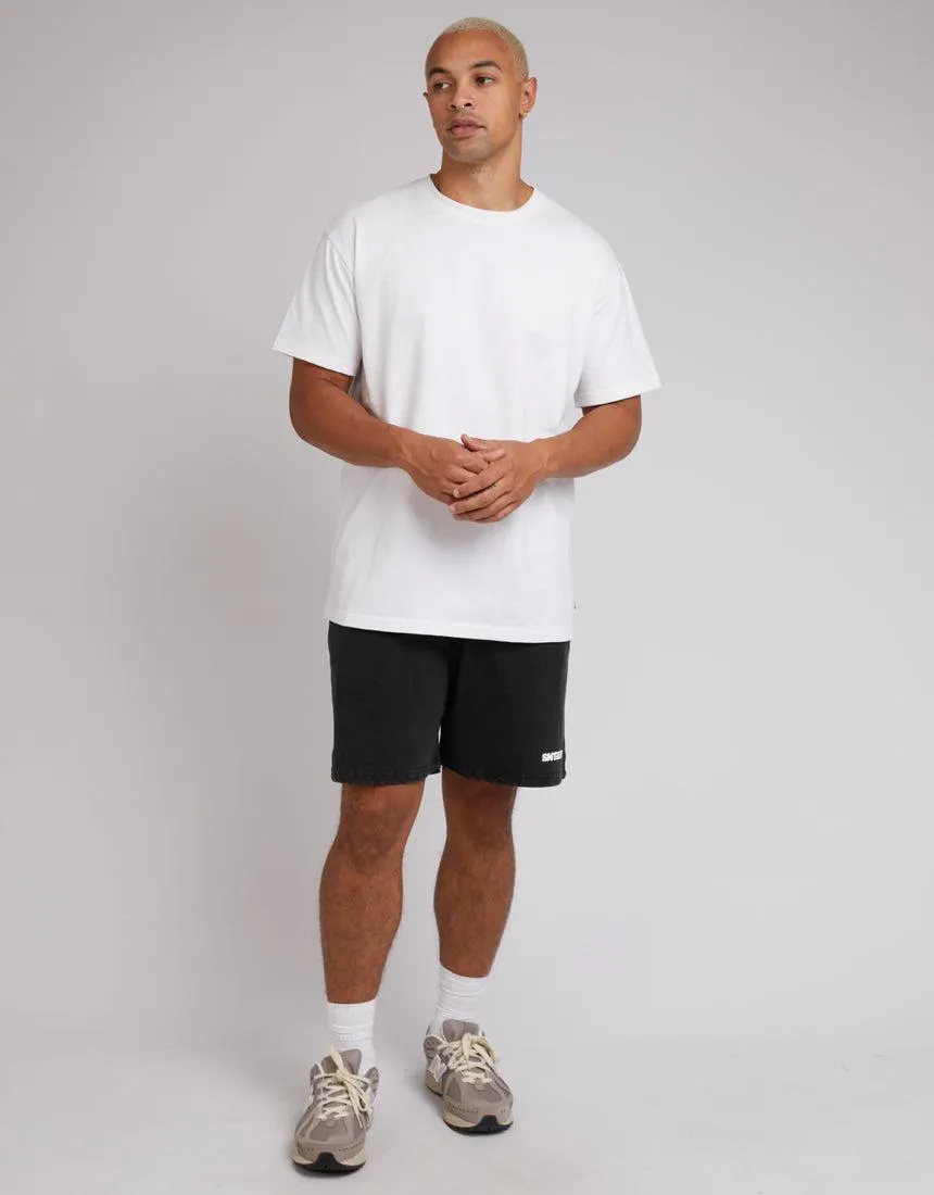 Track Fleece Short Washed Black sold by edge clothing product image thumbnail 2