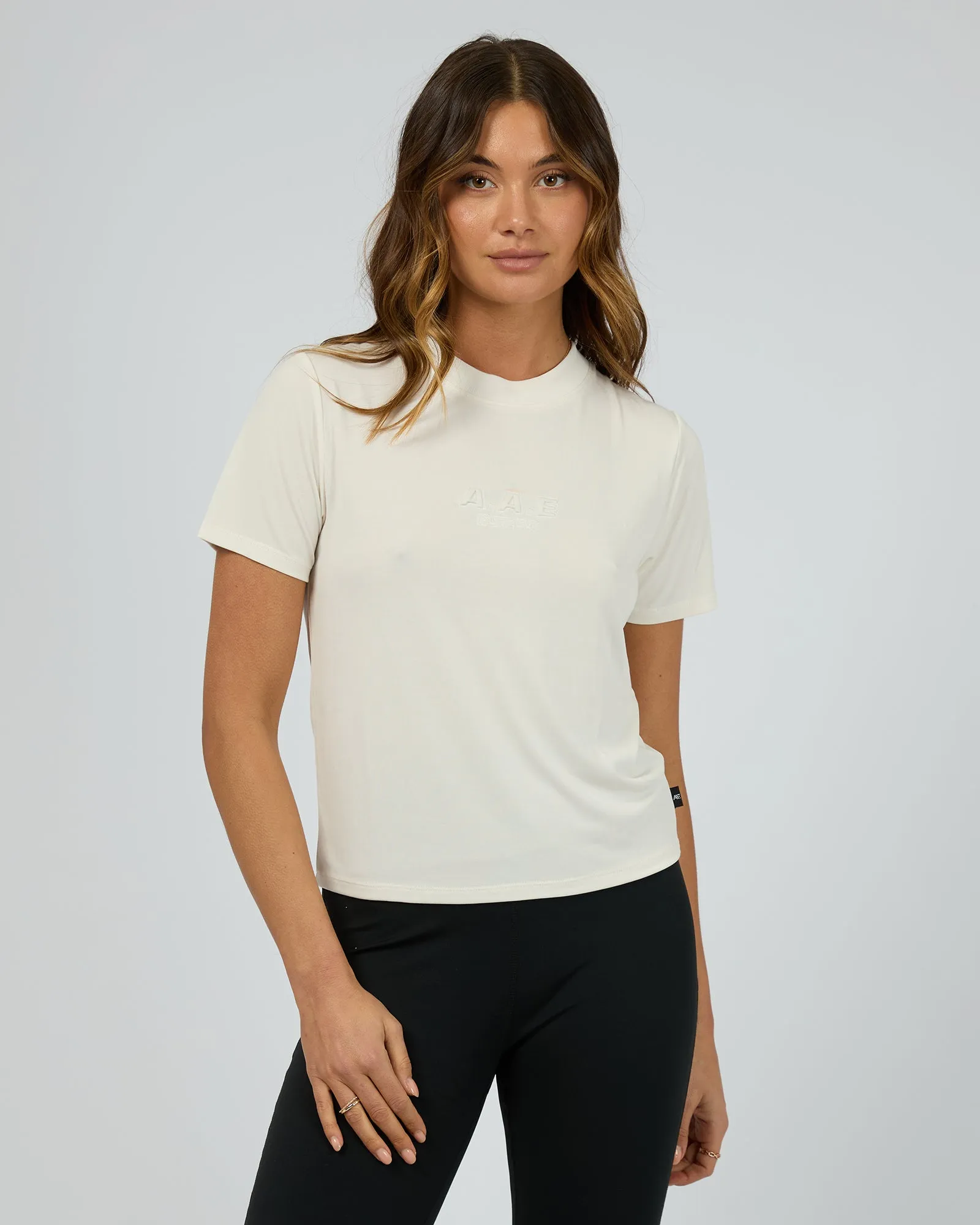 Luxe Active Tee Vintage White sold by edge clothing