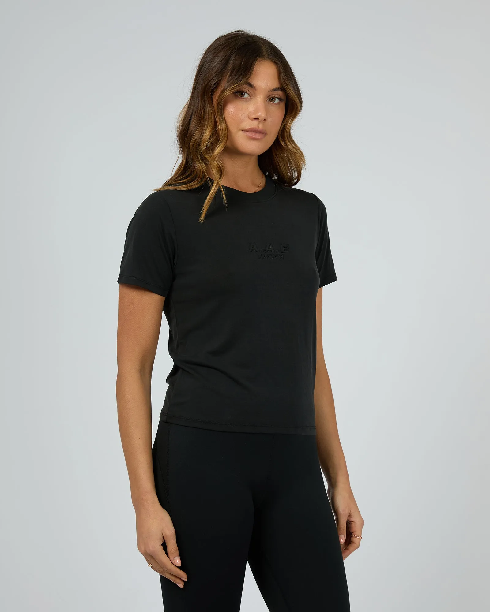 Luxe Active Tee Black sold by edge clothing product image thumbnail 4
