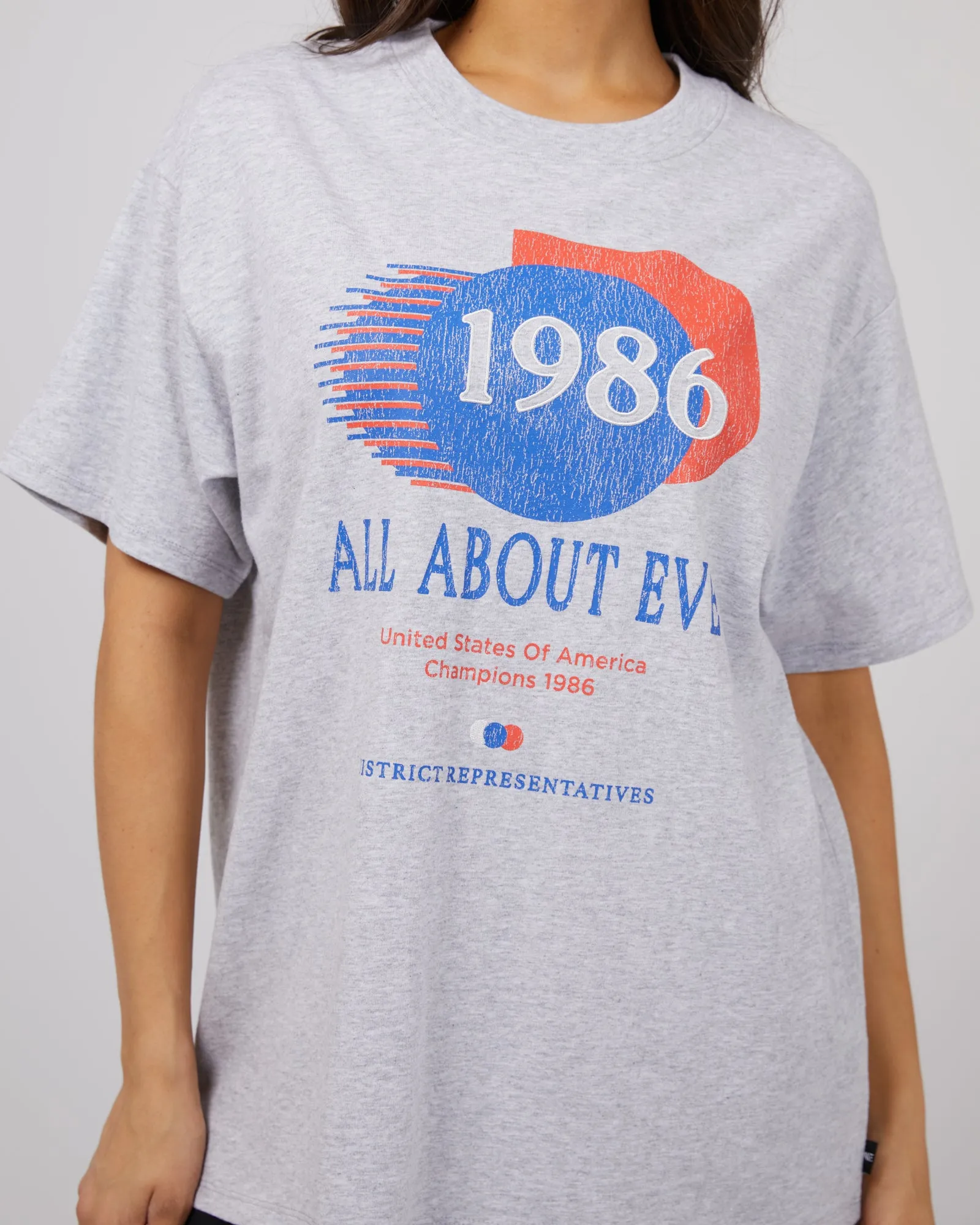 Run Club Oversized Tee Grey Marle sold by edge clothing product image thumbnail 5