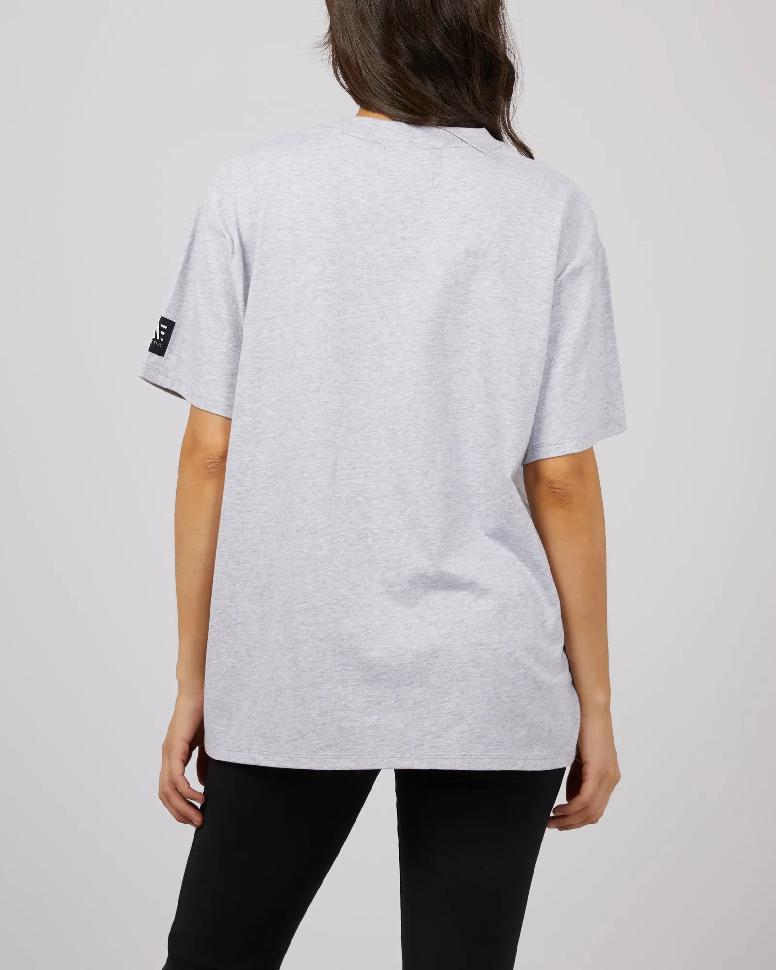 Run Club Oversized Tee Grey Marle sold by edge clothing product image thumbnail 3